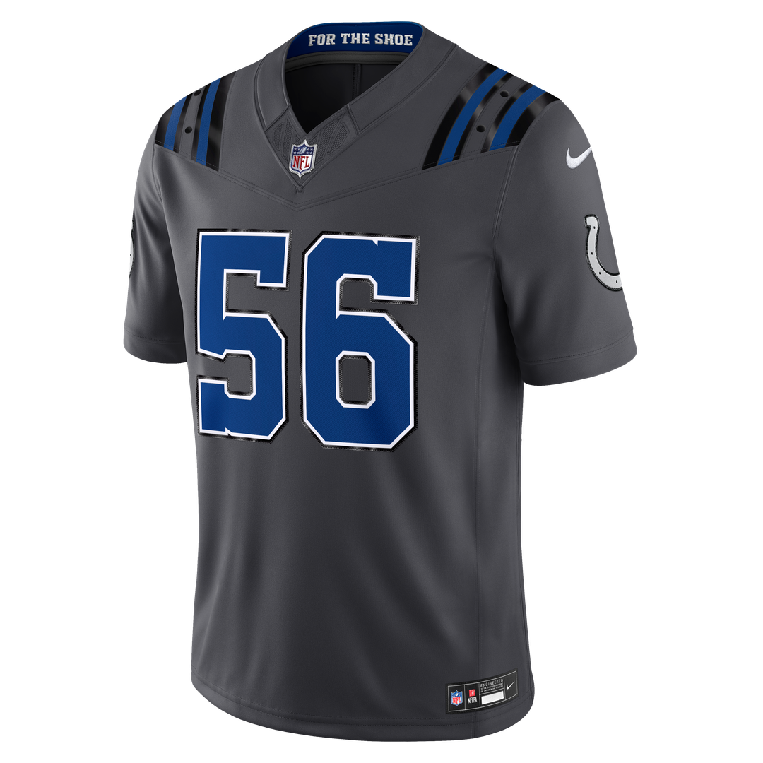 Quenton Nelson Indianapolis Colts 2026 Rivalries Collection Stitched Limited Jersey - Anthracite