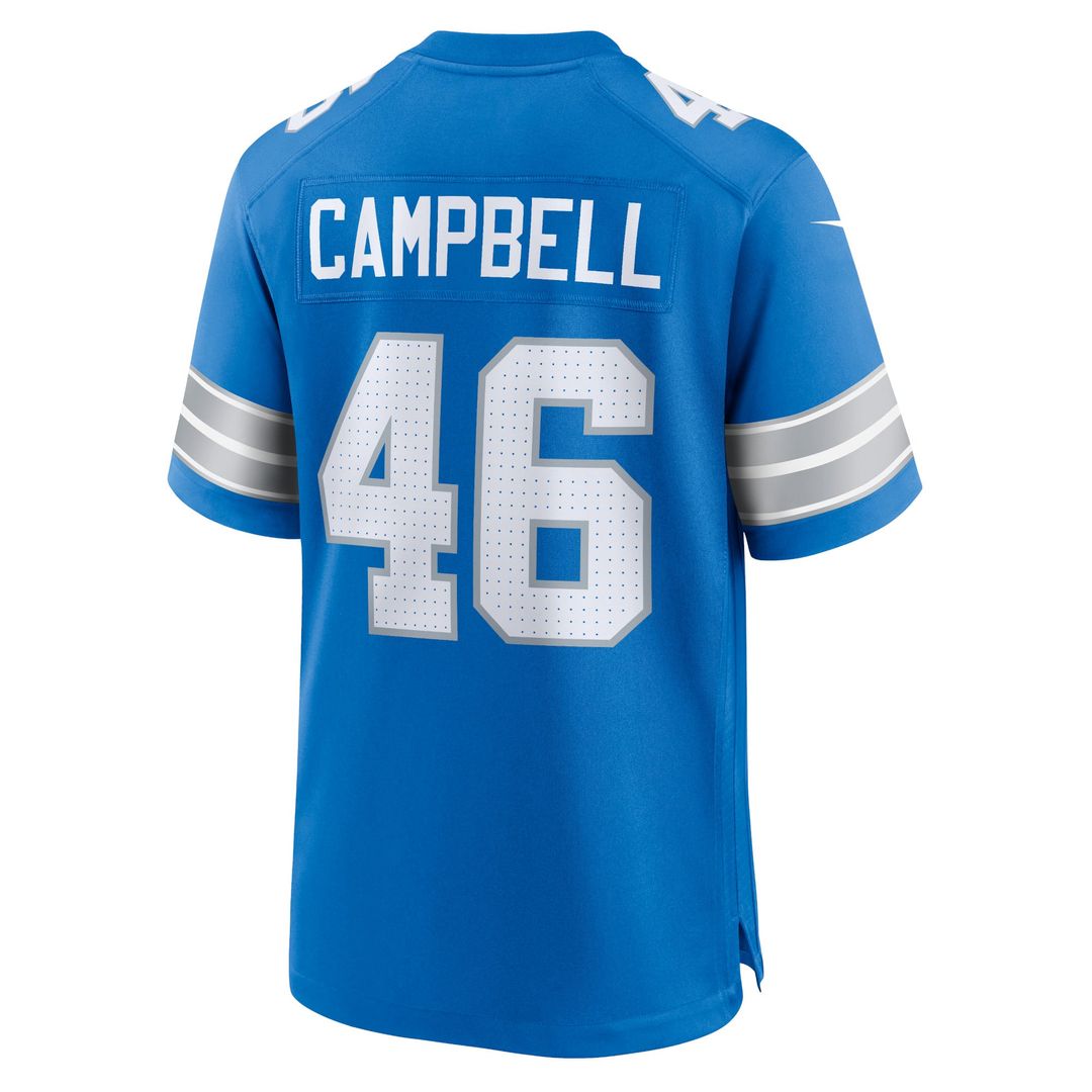 Jack Campbell Detroit Lions 2nd Alternate Game Jersey - Black