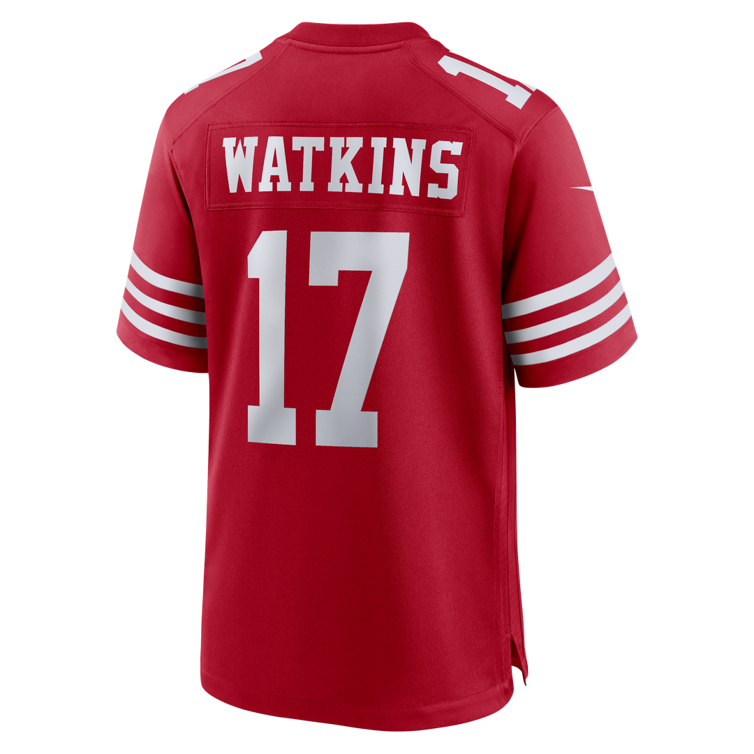 Jordan Watkins San Francisco 49ers Team Game Jersey - Scarlet