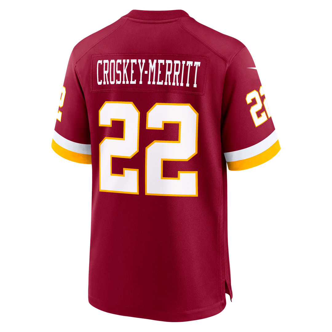 Jacory Croskey - Merritt Washington Commanders Hail Raiser Alternate Game Jersey - Black