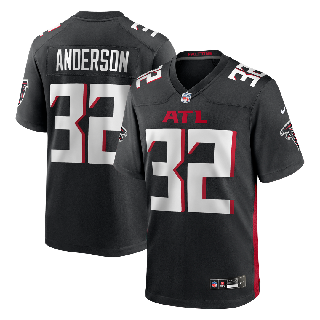 Jamal Anderson Atlanta Falcons Game Retired Player Jersey - Black