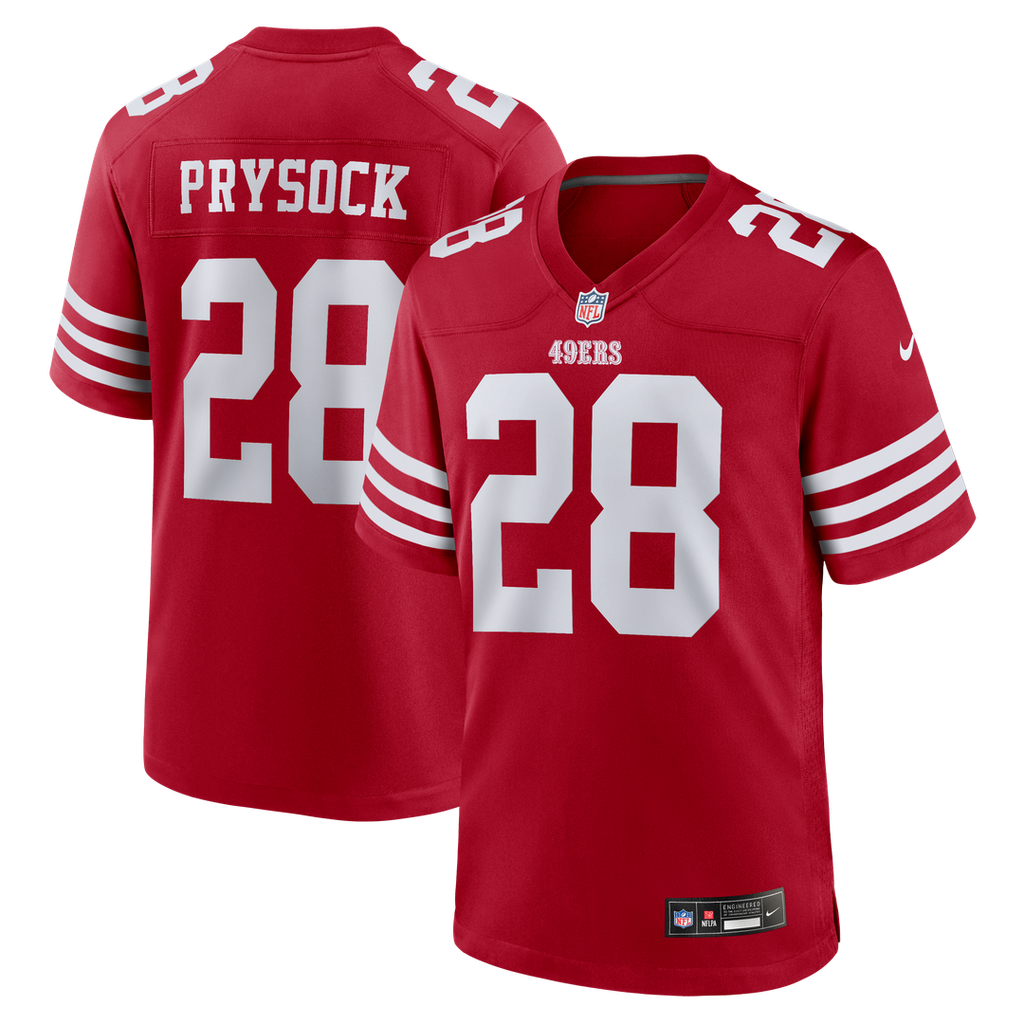 Ephesians Prysock San Francisco 49ers Team Game Jersey - Scarlet