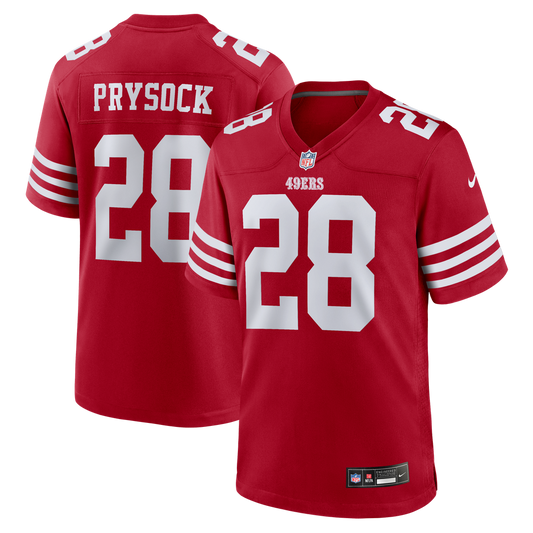 Ephesians Prysock San Francisco 49ers Team Game Jersey - Scarlet