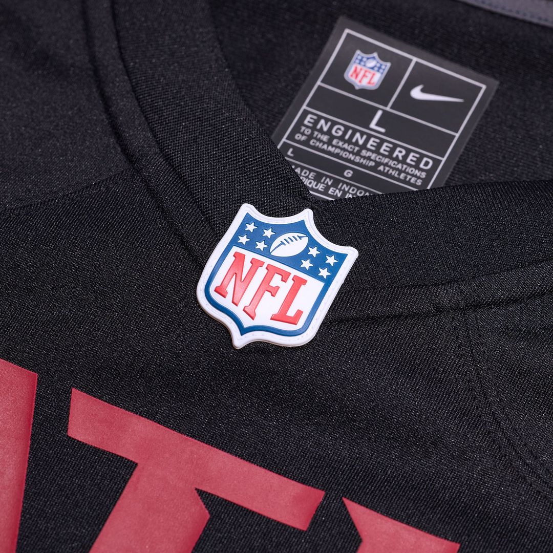 Liam McCullough Atlanta Falcons Team Game Jersey - Black
