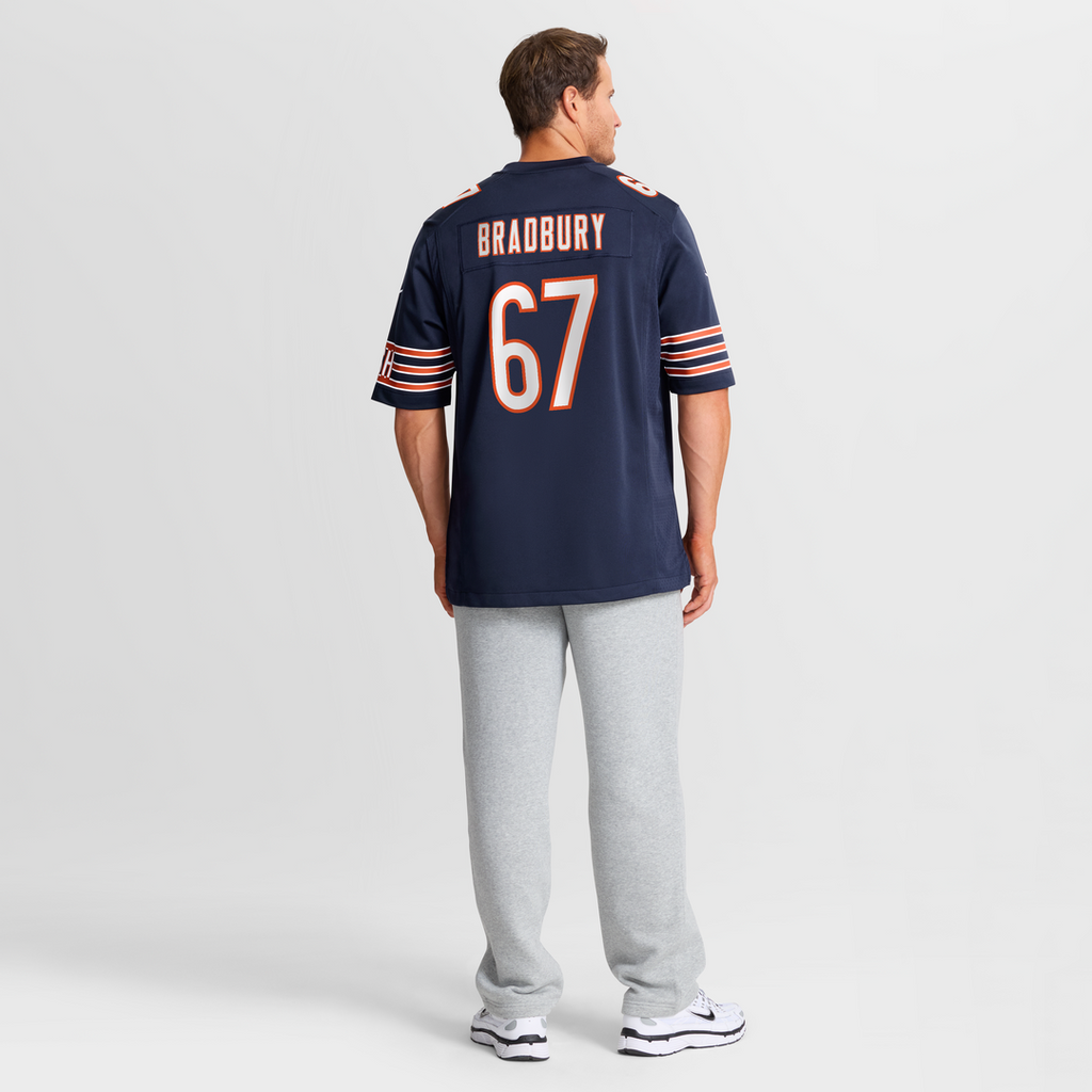 Garrett Bradbury Chicago Bears Team Game Jersey - Navy