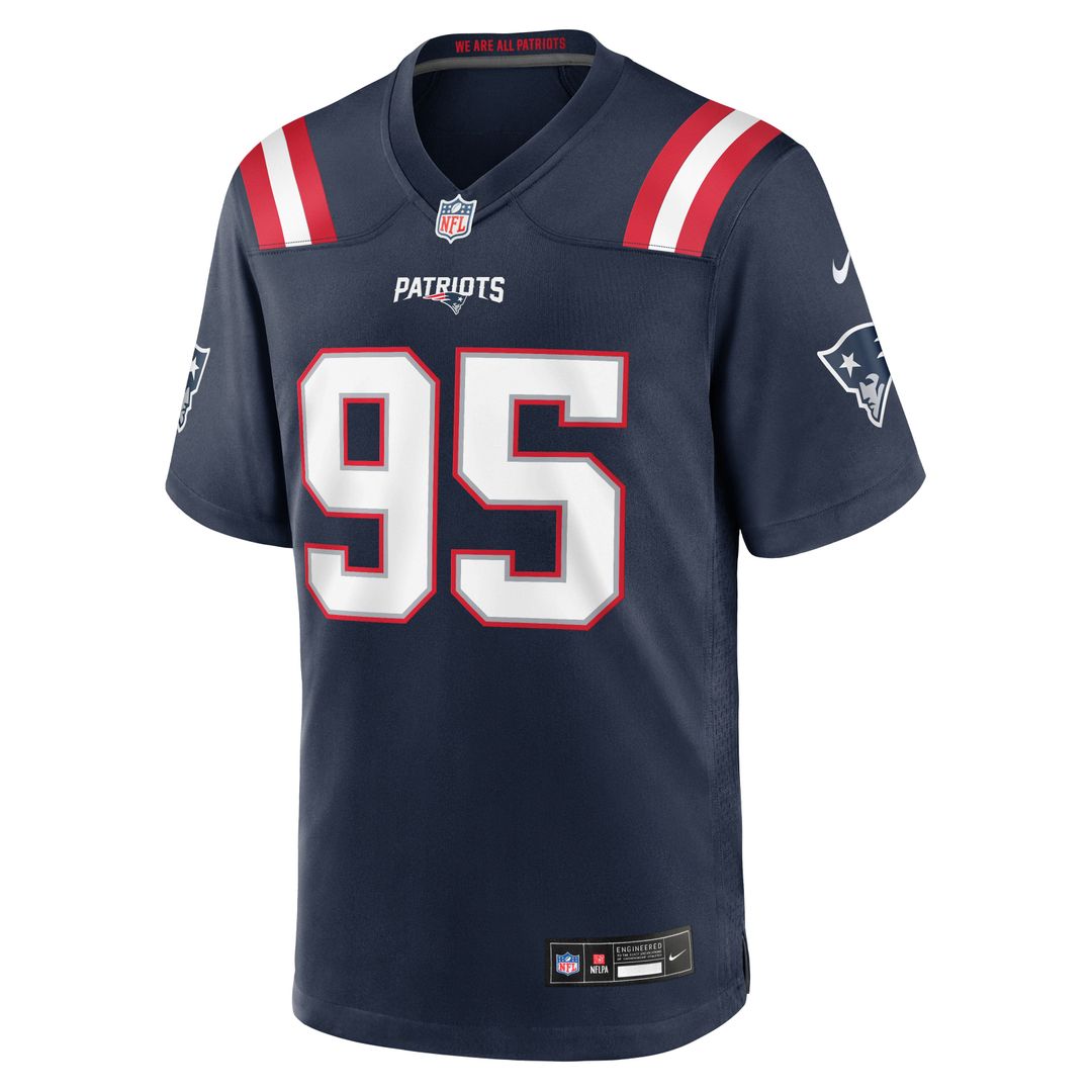Eric Gregory New England Patriots Team Game Jersey - Navy