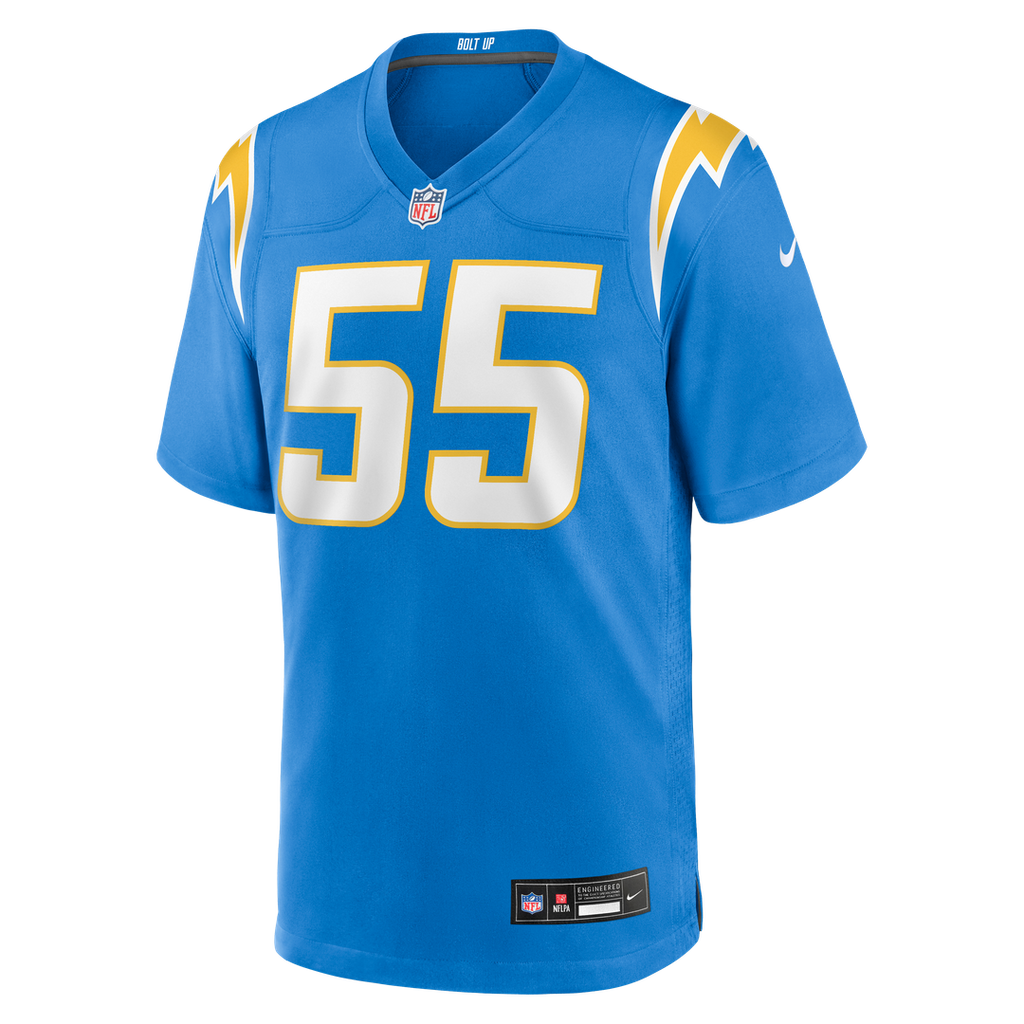 Junior Seau Los Angeles Chargers Game Retired Player Jersey - Powder Blue
