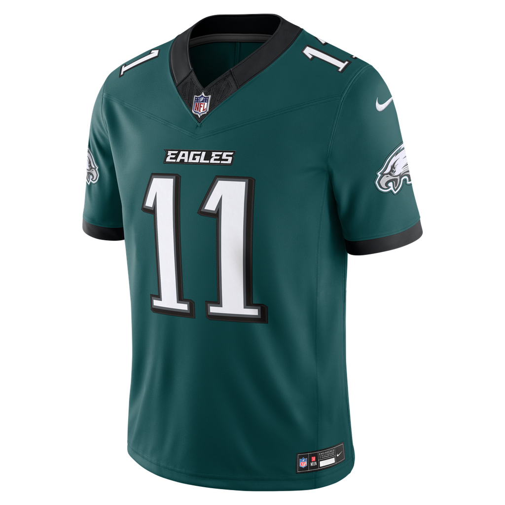 A.J. Brown Philadelphia Eagles Team Vapor F.U.S.E. Stitched Limited Jersey - Midnight Green