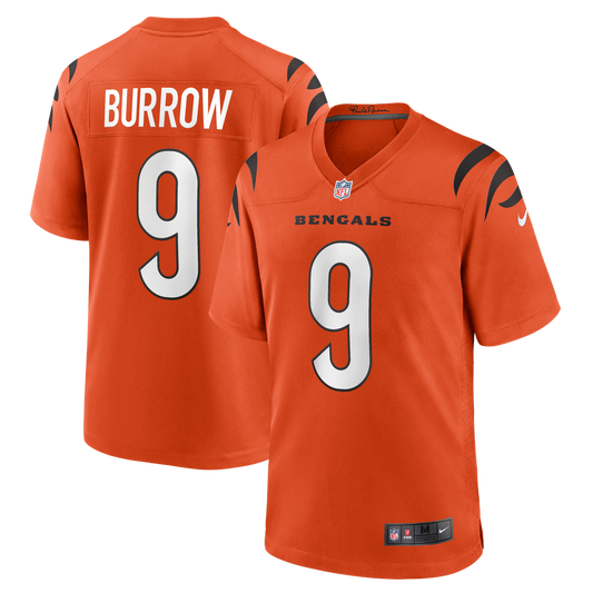 Joe Burrow Cincinnati Bengals Alternate Game Jersey - Orange