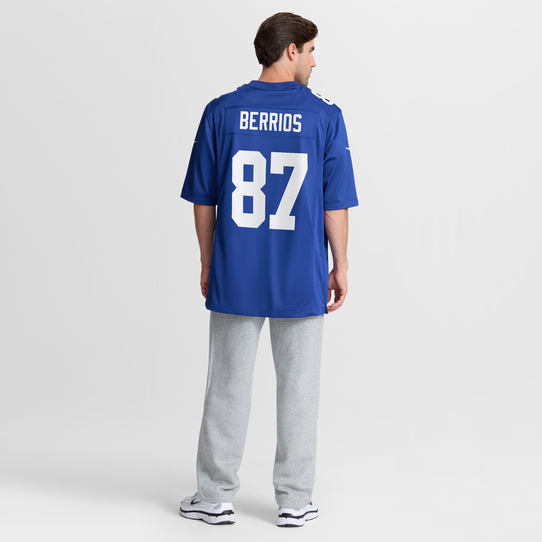 Braxton Berrios New York Giants Team Game Jersey - Royal