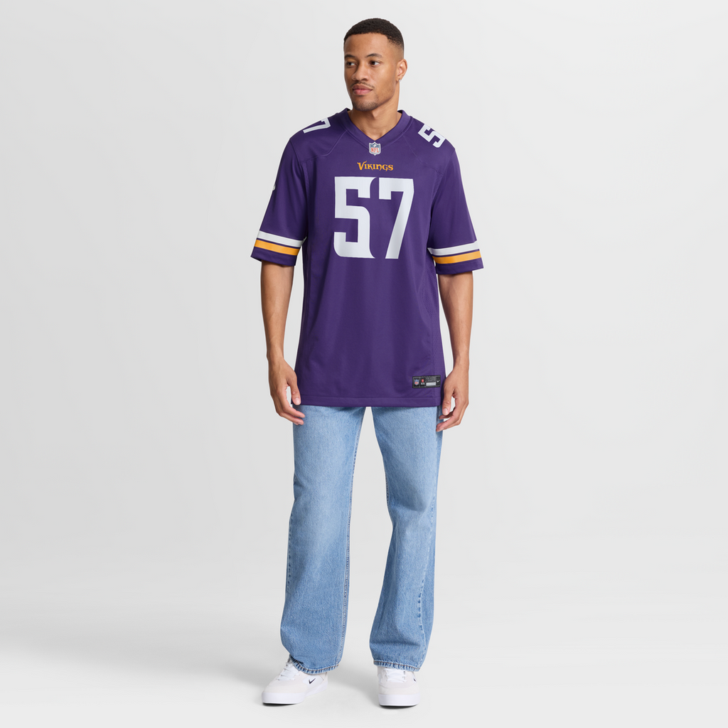 Chaz Chambliss Minnesota Vikings Team Game Jersey - Purple