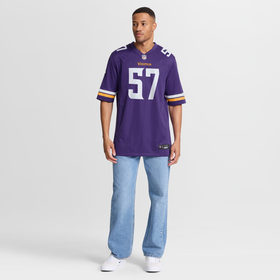 Chaz Chambliss Minnesota Vikings Team Game Jersey - Purple