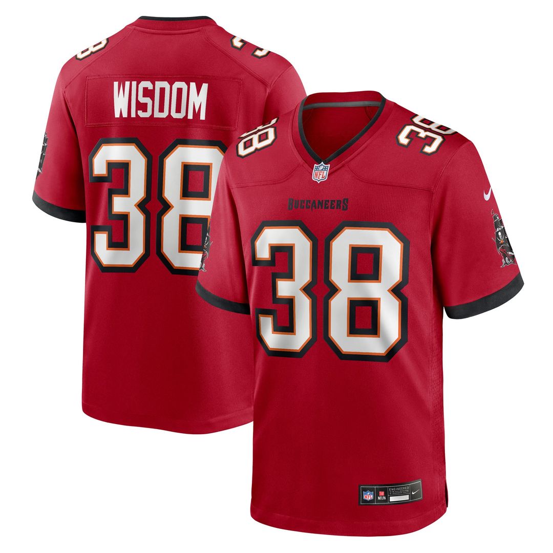 Rashad Wisdom Tampa Bay Buccaneers Team Game Jersey - Red