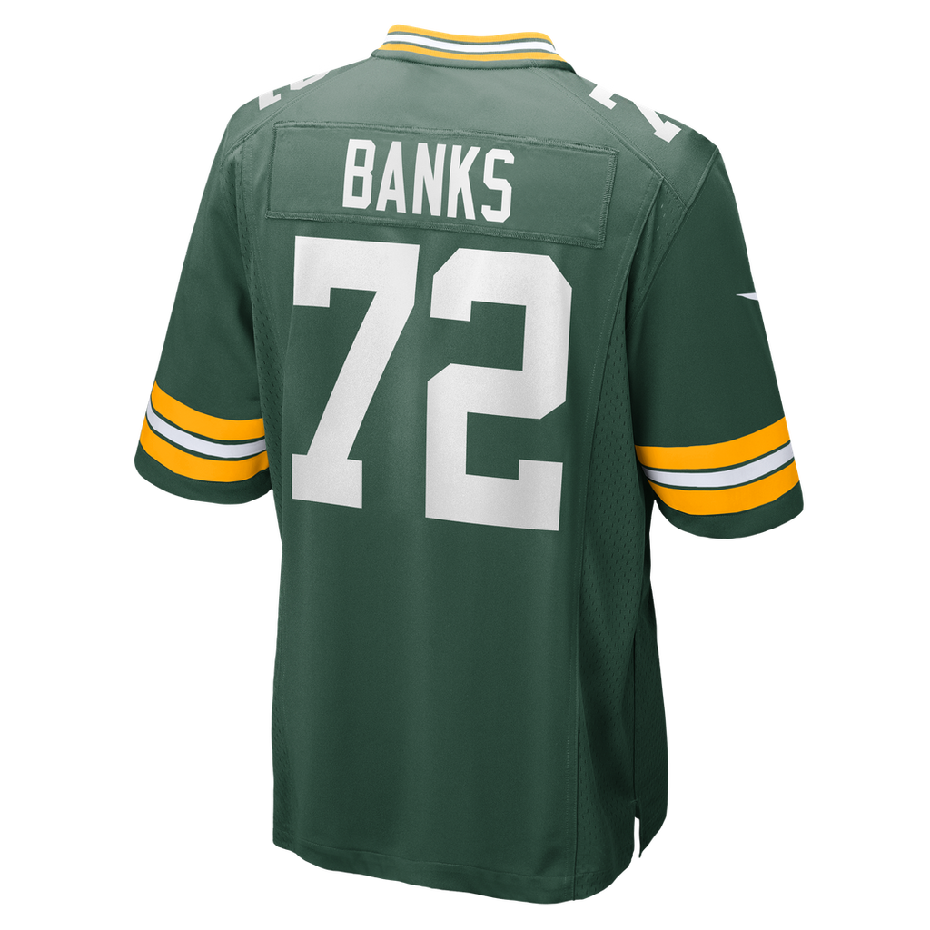 Brant Banks Green Bay Packers Team Game Jersey - Green