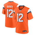 RJ Harvey Denver Broncos Team Game Jersey - Orange