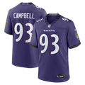 Calais Campbell Baltimore Ravens Team Game Jersey - Purple