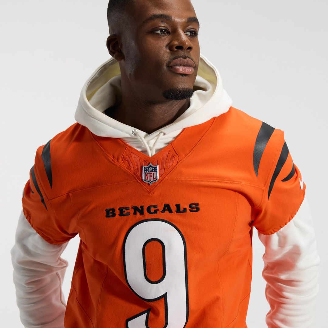 Joe Burrow Cincinnati Bengals Team Vapor F.U.S.E. Elite Jersey - Orange
