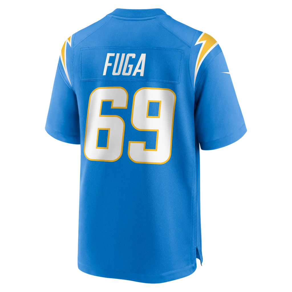 Josh Fuga Los Angeles Chargers Team Game Jersey - Powder Blue