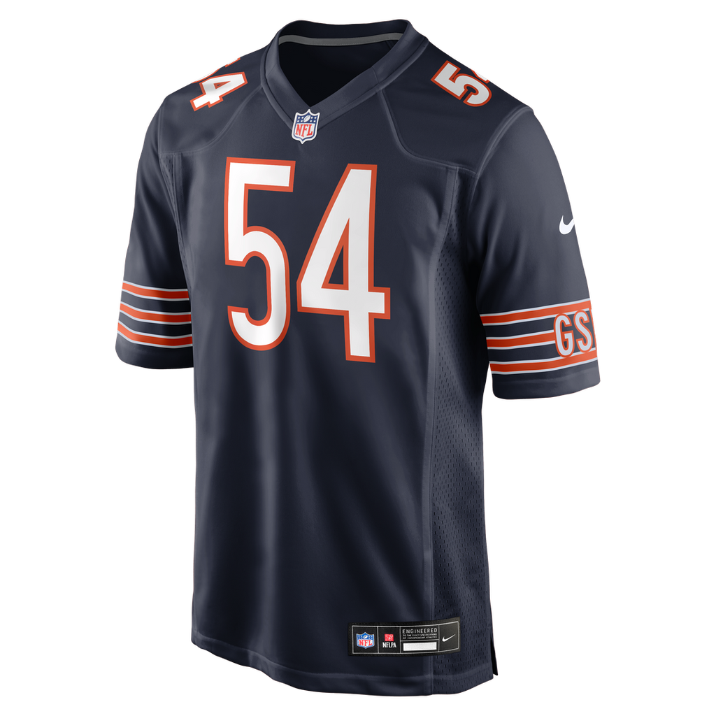 Brian Urlacher Chicago Bears Game Retired Player Jersey - Navy