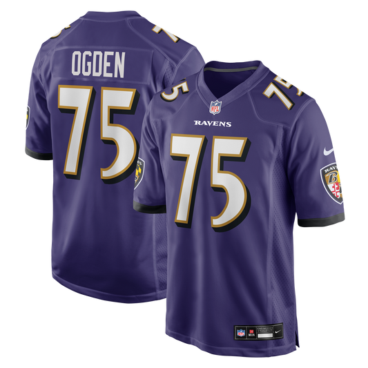 Jonathan Ogden Baltimore Ravens Game Retired Player Jersey - Purple