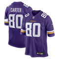 Cris Carter Minnesota Vikings Game Retired Player Jersey - Purple