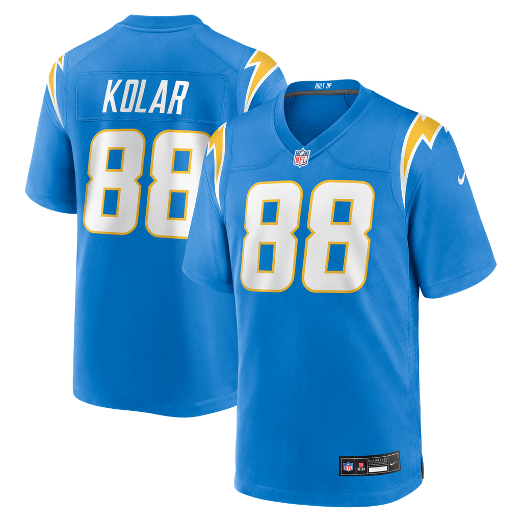 Charlie Kolar Los Angeles Chargers Team Game Jersey - Powder Blue