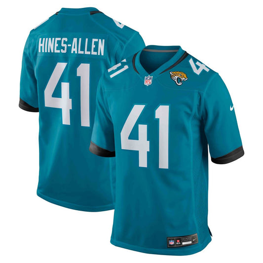 Josh Hines - Allen Jacksonville Jaguars Player Game Jersey - Teal
