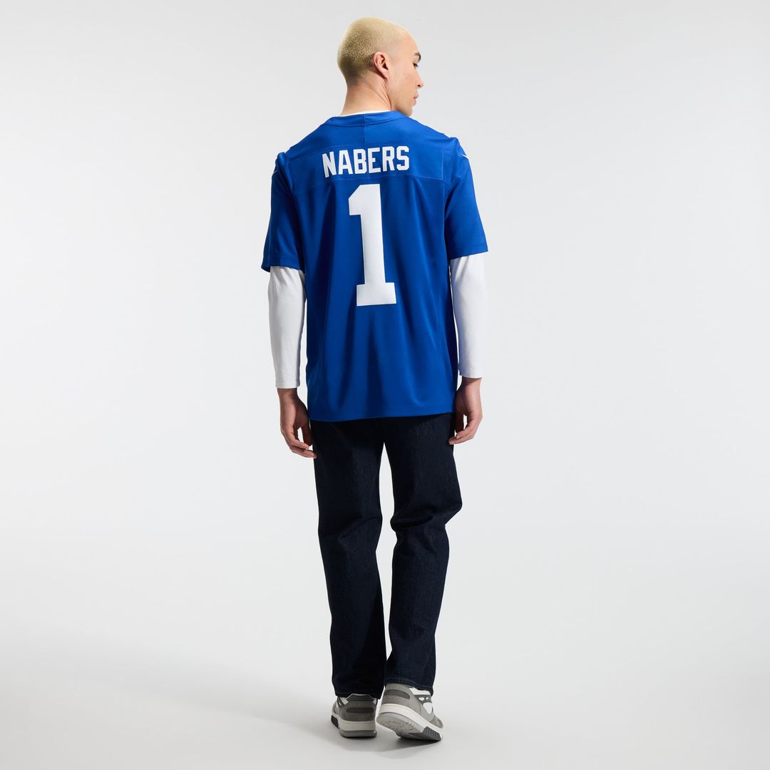 Malik Nabers New York Giants Team Vapor F.U.S.E. Stitched Limited Jersey - Royal