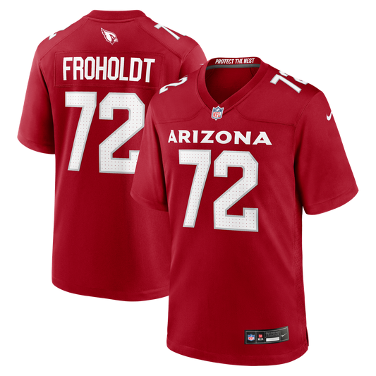 Hjalte Froholdt Arizona Cardinals Team Game Jersey - Cardinal
