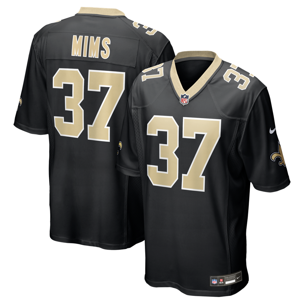 Jordan Mims New Orleans Saints Team Game Jersey - Black