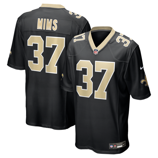 Jordan Mims New Orleans Saints Team Game Jersey - Black