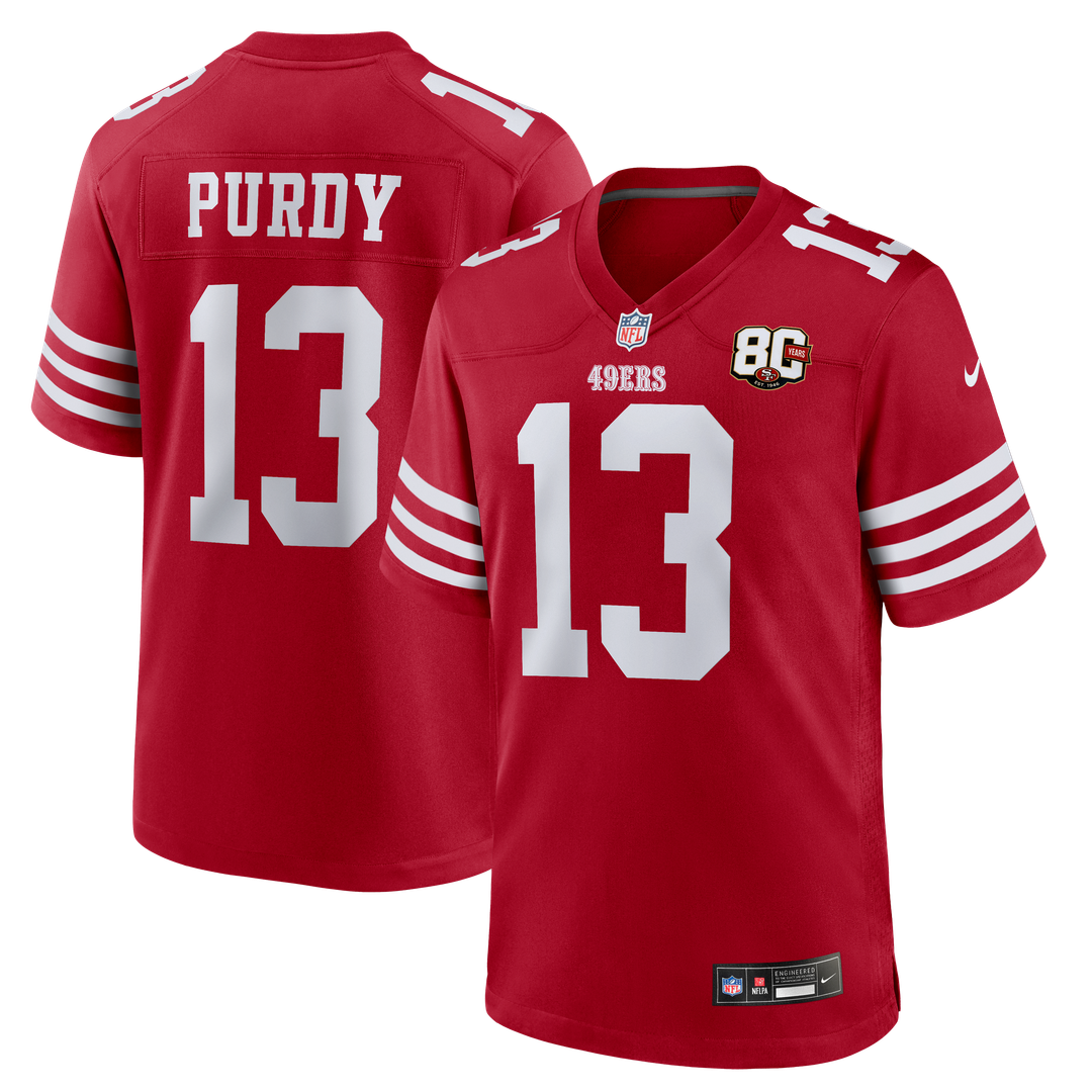 Brock Purdy San Francisco 49ers 80th Anniversary Game Jersey - White
