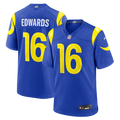 Tru Edwards Los Angeles Rams Team Game Jersey - Royal