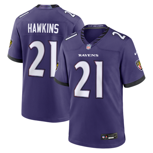 Jaylinn Hawkins Baltimore Ravens Team Game Jersey - Purple