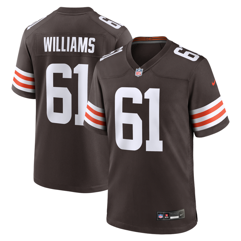 Chris Williams Cleveland Browns Team Game Jersey - Brown