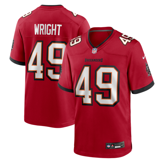Owen Wright Tampa Bay Buccaneers Team Game Jersey - Red