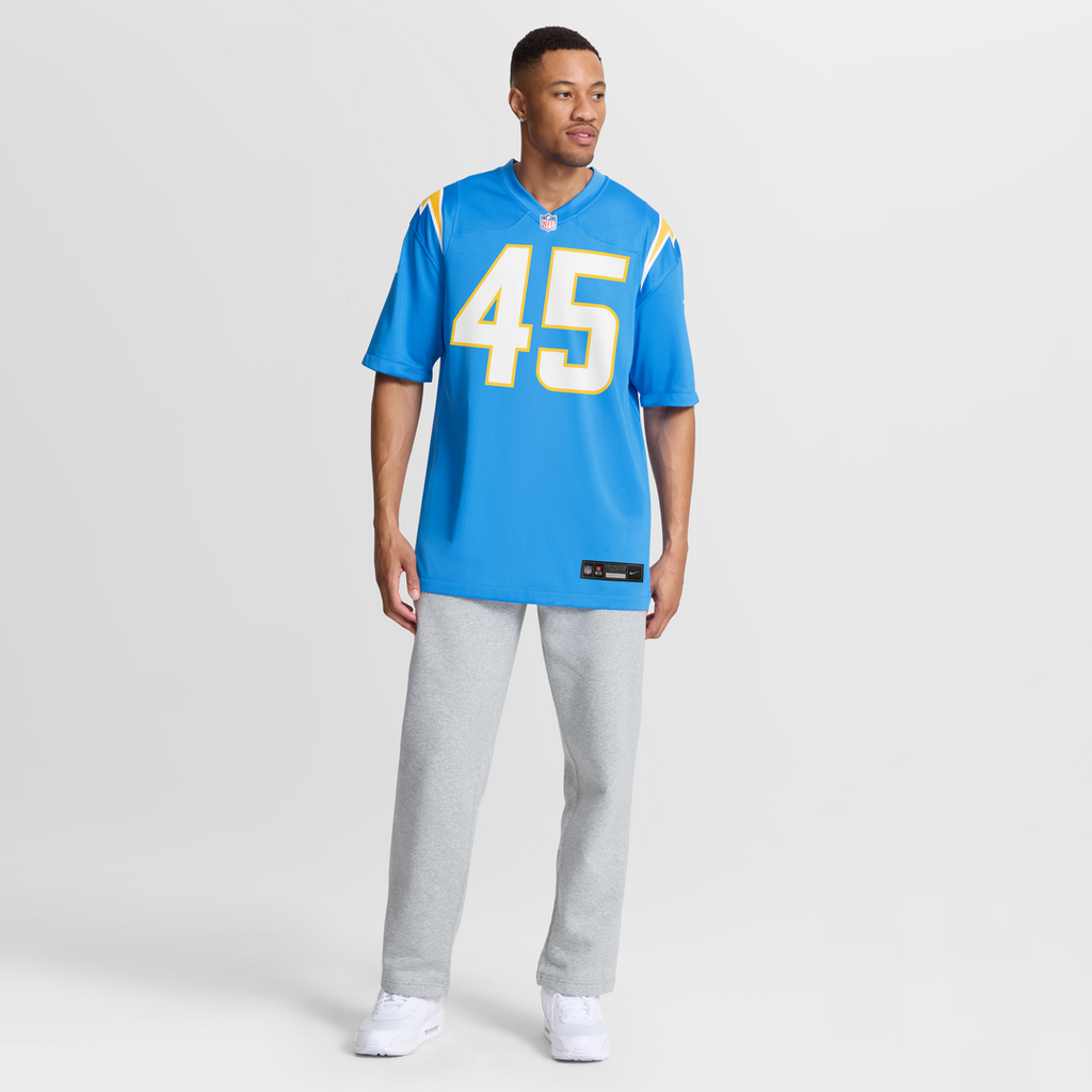 Tuli Tuipulotu Los Angeles Chargers Team Game Jersey - Powder Blue