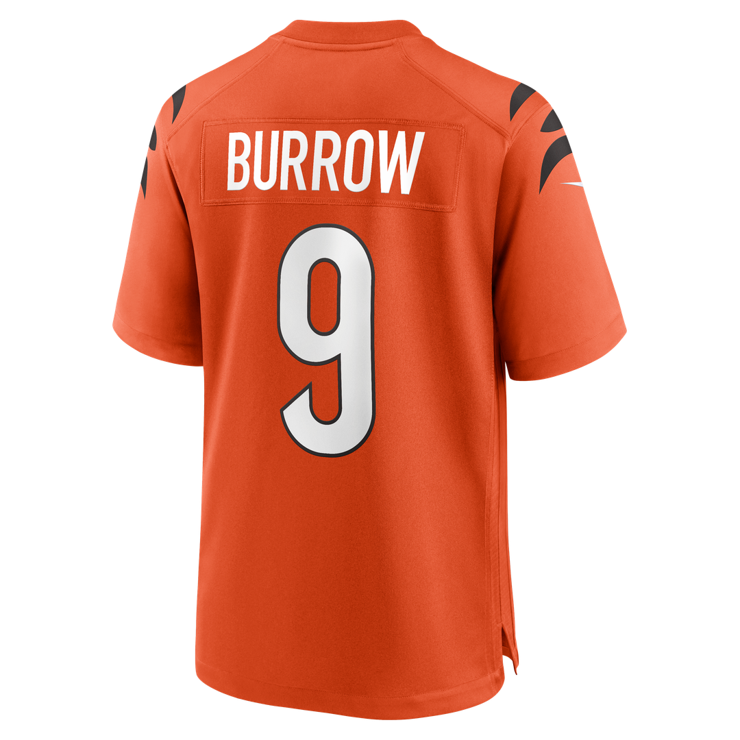 Joe Burrow Cincinnati Bengals Alternate Game Jersey - Orange