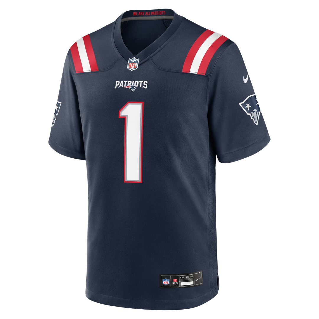 A.J. Brown New England Patriots Team Game Jersey - Navy