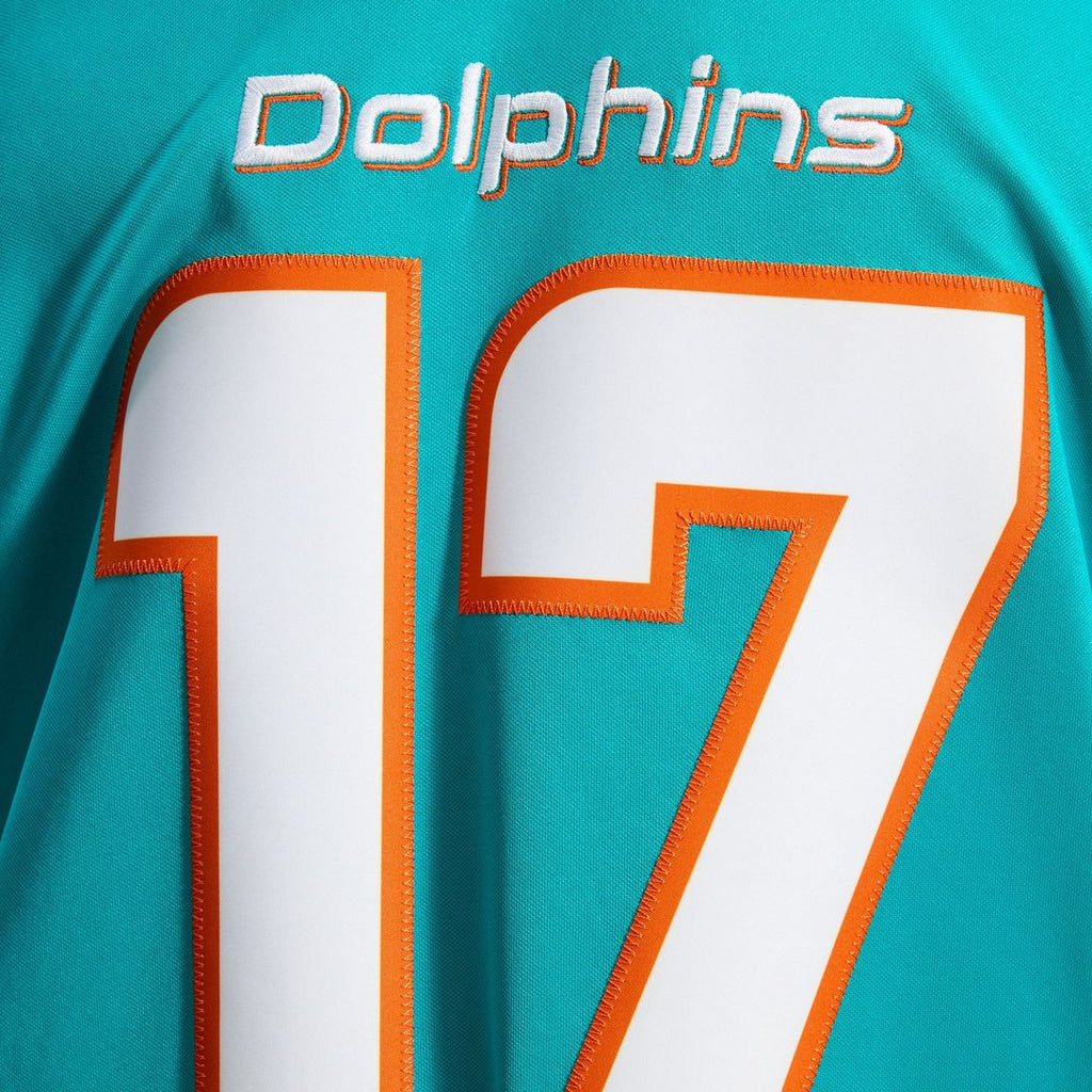 Jaylen Waddle Miami Dolphins Team Vapor F.U.S.E. Stitched Limited Jersey - Aqua