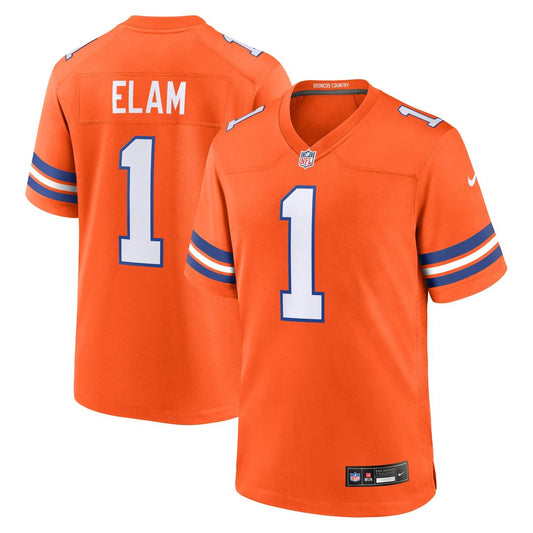 Jason Elam Denver Broncos Retired Player Alternate Game Jersey - Orange