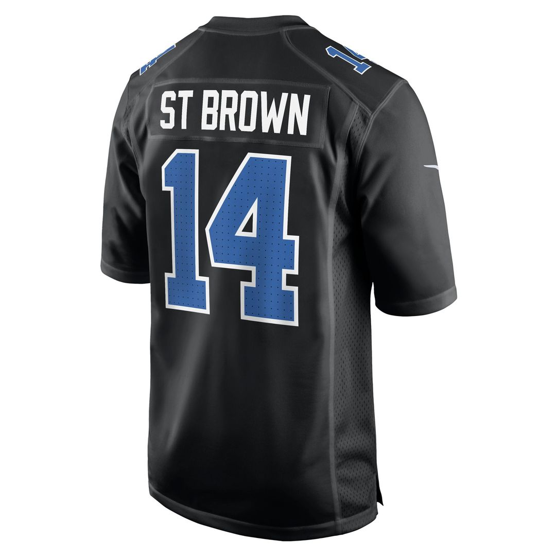Amon - Ra St. Brown Detroit Lions Carbon Fashion Jersey - Carbon Black