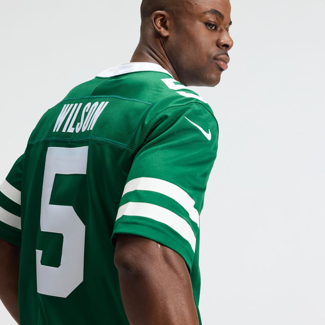 Garrett Wilson New York Jets Team Vapor F.U.S.E. Stitched Limited Jersey - Legacy Green