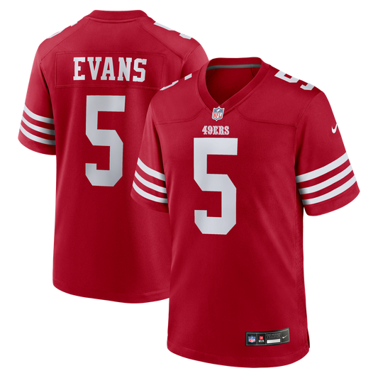 Mike Evans San Francisco 49ers Game Jersey - Scarlet