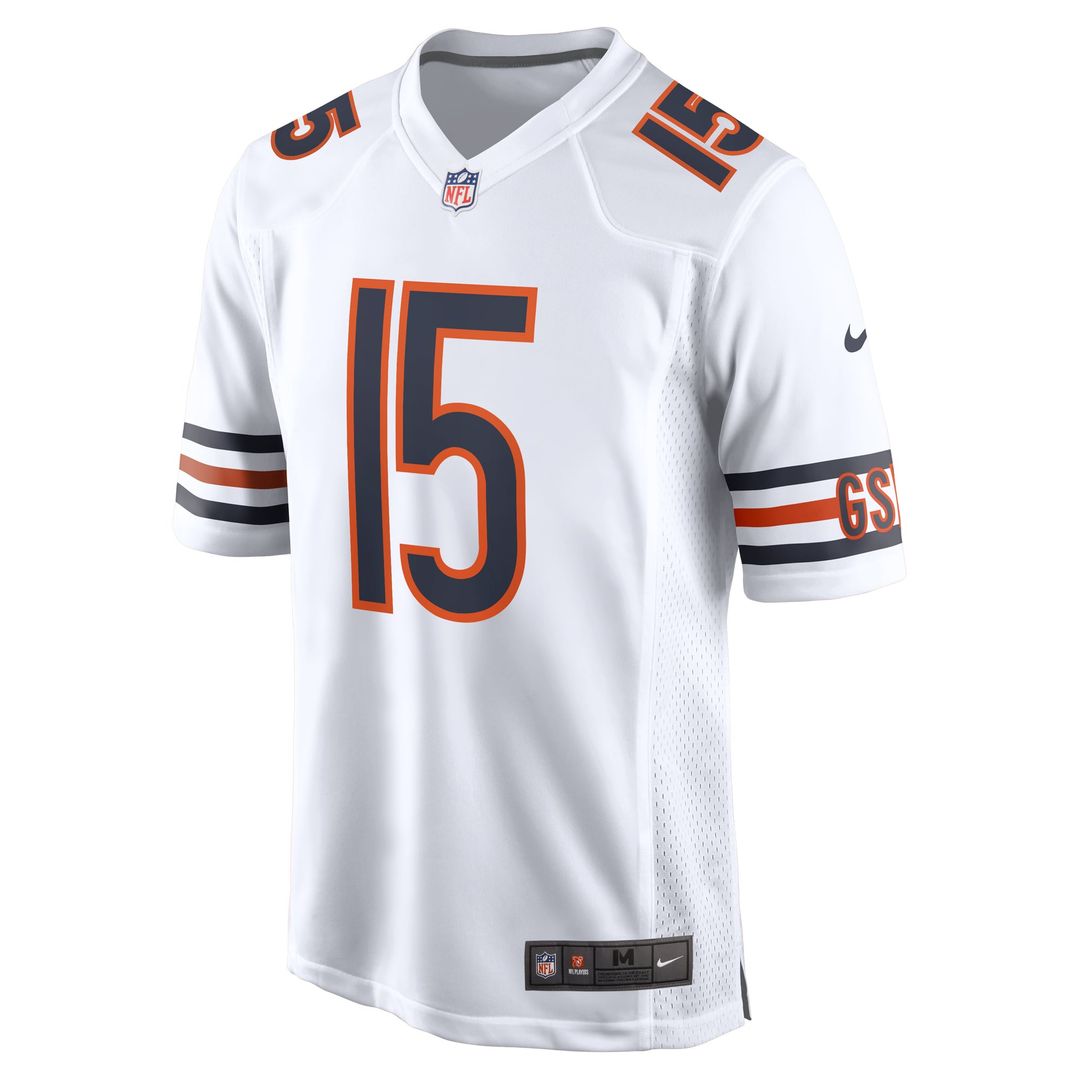 Rome Odunze Chicago Bears Game Jersey - White