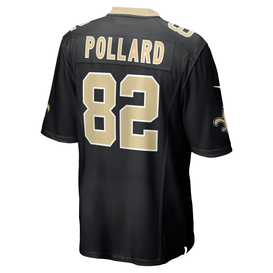 Bob Pollard New Orleans Saints Game Retired Player Jersey - Black