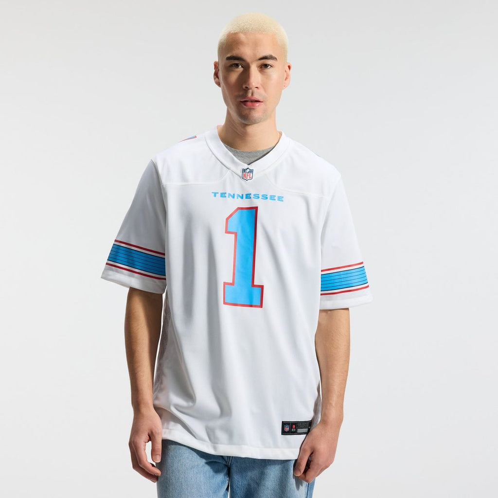 Cameron Ward Tennessee Titans Game Jersey - White