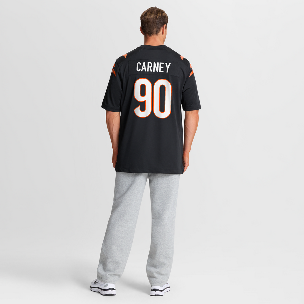 Owen Carney Cincinnati Bengals Home Game Player Jersey - Black