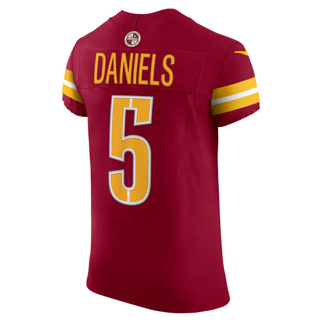 Jayden Daniels Washington Commanders Team Vapor F.U.S.E. Elite Jersey - Burgundy