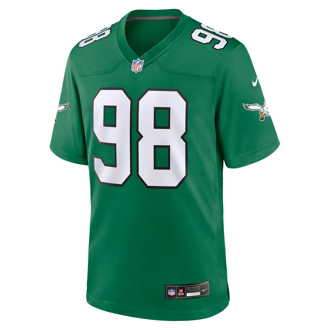 Jalen Carter Philadelphia Eagles Alternate Game Jersey - Kelly Green